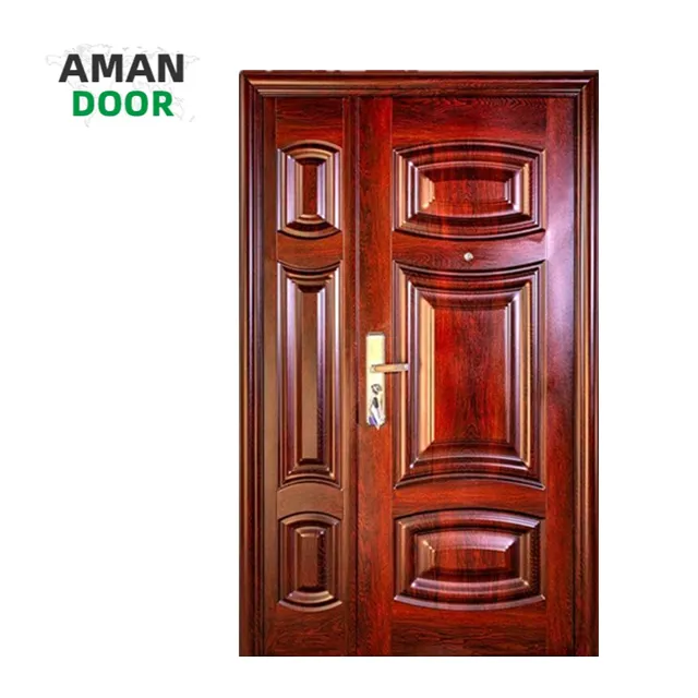 Аман дверь, Зеленая Деревянная, цветная квартира, вилла, передняя, стальная дверь