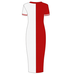 <span class=keywords><strong>Robe</strong></span> longue <span class=keywords><strong>en</strong></span> tricot pour <span class=keywords><strong>femme</strong></span> <span class=keywords><strong>grande</strong></span> <span class=keywords><strong>taille</strong></span>, color-block, assortiment de couleurs, moulante, sexy, ODM personnalisée, manches courtes, pull - Product Image 6