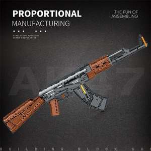 Reobrix 77005 Ensemble de construction mécanique à grande échelle pour adultes avec blocs de construction de pistolet de 83 cm de longueur - Product Image 2