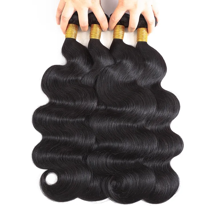 10A body wave indian human hair gold supplier double drawn cuticle aligned raw virgin hair vendors