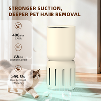 Purificateur d'air de bureau électrique avec filtration HEPA H13, contrôle intelligent par application, fonctionnement silencieux pour les animaux de compagnie