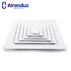 NOVO HVACR CD-SB Janela De Alumínio Quadrada Louver Vent Acessórios Opposite Blade Damper <span class=keywords><strong>Hvac</strong></span> Air Duct Louvers Teto Difusor - Product Image 2