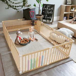 Pieghevole Extra Large in legno per bambini Design moderno stile funzione di sicurezza per bambini piccoli per uso del centro commerciale della camera da letto - Product Image 1