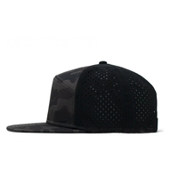 Gorra Deportiva de Béisbol Personalizada con Corte Láser, Perforada, Impermeable, con Parche de Goma con Logotipo en Relieve, de Secado Rápido, para Exteriores, de 6 Paneles