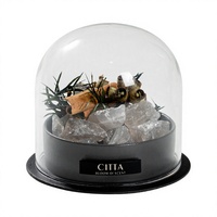 Boîte cadeau en papier noir pour l'affichage de pierres d'aromathérapie, emballage personnalisé avec logo imprimé pour ensemble diffuseur d'huiles essentielles