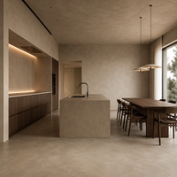 Microciment décoratif haut de gamme pour sols, murs et plafonds intérieurs, imperméable, sans joint, style industriel, revêtement en microbéton