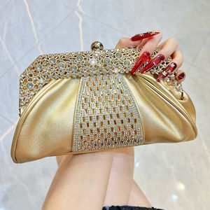 กระเป๋าคลัทช์งานเลี้ยงประดับเพชรใหม่ กระเป๋าถือระดับไฮเอนด์สำหรับงานแต่งงาน - Product Image 4