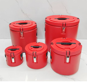 Ensemble de chauffe-plats pour la restauration, 5 pièces, baril thermique isolé en acier inoxydable pour le camping en plein air - Product Image 2