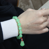 Bracelet à breloques pour femme Langyue Creative, perles de verre imitation jade de 10 mm de diamètre, tendance, certifié authentique, vente en gros