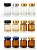Flacon en verre robuste de 30 ml avec bouchon en caoutchouc pour le stockage de solvants industriels