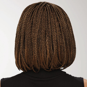 Europe, Amérique, Afrique Perruque de <span class=keywords><strong>cheveux</strong></span> synthétiques résistants à la chaleur, 12 pouces, réglable, style bob <span class=keywords><strong>court</strong></span>, tresses africaines, longues tresses, franges et dreadlocks - Product Image 3