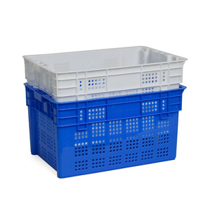 Factory wholesale large blue offset <b>crates</b> for turnover, factory material <b>crates</b>, thickened plastic - Product Image 2