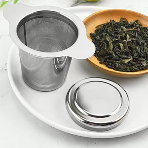 Passoire en métal tasse à thé maille filtre alimentaire sûr en acier inoxydable infusion thé infuseur panier pour thé en vrac - Product Image 2