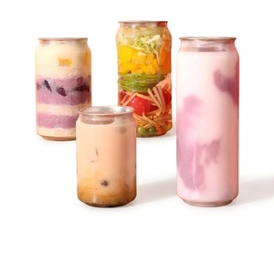 Envase de Plástico PET de Grado Alimenticio de 250 ml y 500 ml para Bebidas con 202 #   Tapa de Aluminio Fácil de Abrir para Envases de Refrescos, Café y Jugos - Product Image 1