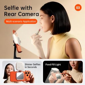 3 In 1 Magnetic Selfie Fill Light <b>Mirror</b> with Phone Stand - Product Image 1