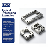 Centre d'usinage vertical CNC LEYO VMC1160 avec grande table de travail, 3 axes et changeur d'outils automatique
