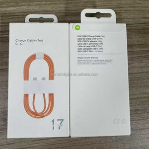 Cable de carga rápida USB C a USB C adaptador de corriente línea de cable trenzado para iPhone 17 Pro Max, 60W, 1M, 3 pies, color naranja, tipo C PD - Product Image 4