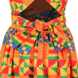 Abito da discoteca a mezza lunghezza con stampa digitale, taglie grandi irregolari, vari modi di indossare, con spacchi laterali, per donna - Product Image 2