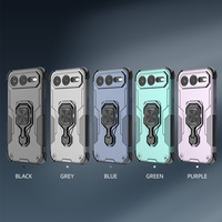 Coque de téléphone antichoc en TPU+PC avec anneau en alliage durable à 360° pour Honor 600, prix d'usine en gros, protection personnalisée fantaisie