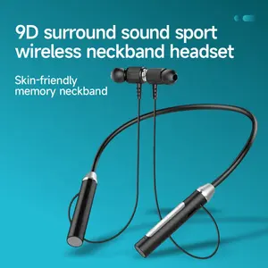 Hotriple C11 Top Seller 90mAh In-ear Fashion Magnetic Neckband Sports Handsfree Headset Headphone Wireless Earphone Custom