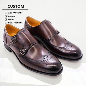 Nouvelles Chaussures Habillées de Luxe pour Hommes, Élégantes, en Cuir Véritable de Haute Qualité, Style Oxford Brogue - Product Image 1