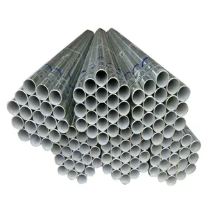 ASTM A53 0.6-2.5mm pipa bulat pra-galvanis pipa tinggi HDG GI pipa lapisan seng 50g-150g