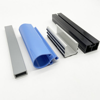 Profil en plastique PVC transparent personnalisé pour profil de canal en verre de 8 mm, profil de canal de 10 mm