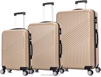 Valise à roulettes rigide personnalisée en PP, ABS, PC, 20, 24, 28 pouces, lot de 3 bagages en 1, sac de voyage extérieur sur roulettes