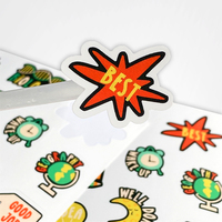Paquete de Pegatinas Decorativas Infantiles Personalizadas al por Mayor, Resistentes al Aceite y a los Rayos UV, Autoadhesivas, para Cuadernos