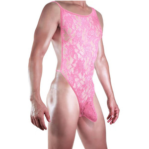 Body en dentelle <span class=keywords><strong>transparent</strong></span> pour <span class=keywords><strong>homme</strong></span>, nylon fin, taille mi-haute, G209, sous-vêtements sexy - Product Image 1