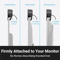 Altavoces Inwa para Computadora de Escritorio, Barra de Sonido USB para Monitor con Clip, Conexión por Cable