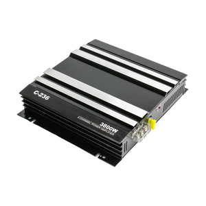 เครื่องขยายเสียงติดรถยนต์ OEM <span class=keywords><strong>VK</strong></span> 3800W 2 แชนแนล รุ่น C236 12V DC อะลูมิเนียม เบสทรงพลัง คลาส AB พร้อมครอสโอเวอร์ในตัว รองรับวิทยุ <span class=keywords><strong>HD</strong></span> รับประกัน 6 เดือน - Product Image 1
