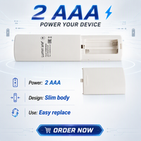 Télécommande vocale Air Mouse programmable et personnalisable IR RF 2.4G à 10 boutons, code roulant blanc, pour DSTV, piles AAA, portée 10m