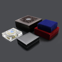 Support de capsules personnalisé en usine, présentoir magnétique transparent pour pièces de monnaie, boîte en cuir, porte-monnaie, boîtes cadeaux en bois pour pièces de monnaie