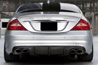 Diffuseur de lèvre de pare-chocs arrière en fibre de carbone pour Mercedes-Benz Classe CLS W219 CLS63 AMG Sedan 4 portes 2004 - 2010 Car Styling