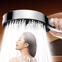 Pommeau de Douche Purifiant Portable Haute Pression en Plastique ABS Effet Pluie pour Projets Hôteliers et Bien-être