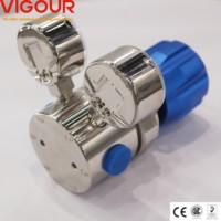 Régulateur de pression de cylindre à six ports à haut débit VIGOUR SS316L 300 bars pour propane GPL hélium argon azote NPT