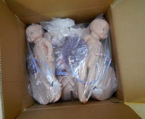 Modèle de <span class=keywords><strong>femme</strong></span> <span class=keywords><strong>enceinte</strong></span> avancé et poupée jumelle, mannequin d'entraînement à l'accouchement - Product Image 3