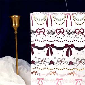 New Christmas Gift <b>Wrapping</b> <b>Paper</b> Disposable Coated Silicone Virgin <b>Roll</b> 43x300cm - Product Image 5