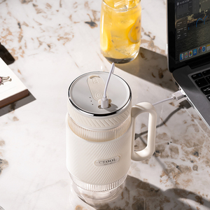 Double Tasse Mini Mixeur Portable USB, Mélangeur Pressoir à Jus, Licuadora Exprimidora, Centrifugeuse Entsafter-Mixer - Product Image 6