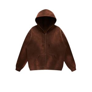 Nueva Sudadera con Capucha y Cremallera para Hombre, Estilo Lavado Ácido, Sudadera Holgada, Ropa Deportiva Esencial - Product Image 2