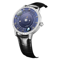 Reloj de negocios de alta gama para hombre, pulsera de lujo con caja de acero inoxidable y correa de cuero, reloj automático de acero inoxidable