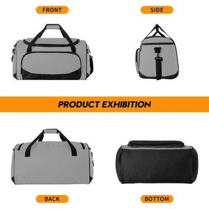 Bolsa Deportiva Resistente Uarition de 50L, Bolsa Grande para Gimnasio, Viajes y Deportes para Hombre, Color Gris - Product Image 6