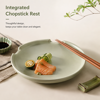 Repose-baguettes de luxe en mélamine, finition mate contemporaine, durable, écologique, compatible lave-vaisselle, incassable pour le service