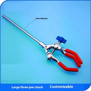 <span class=keywords><strong>Pince</strong></span> en alliage de zinc réglable unique pour grand tube à essai <span class=keywords><strong>pince</strong></span> de flacon <span class=keywords><strong>universelle</strong></span> expérimentale fournitures de laboratoire de condenseur à trois pinces - Product Image 6