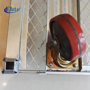 4 पहियों जस्ती धातु स्टील देशी संयंत्र परिवहन नर्सरी फार्म ग्रीनहाउस कार्ट - Product Image 4