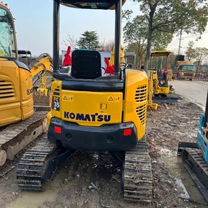 Mini-excavatrice sur chenilles Komatsu Pc35 d'occasion, 3,5 tonnes, Pc35mr, prix bas, moteur, boîte de vitesses, pompe testées et inspectées - Product Image 2