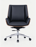 Chaise de bureau ergonomique exclusive transfrontalière en acier inoxydable, pivotante, réglable en hauteur, avec dossier haut et accoudoirs fixes