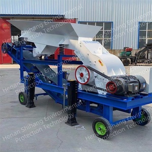 Điện thoại di động búa Máy nghiền có ga khối màu đỏ gạch đá khối than nghiền đá xây dựng chất thải gạch đá Máy Nghiền - Product Image 2