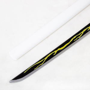 Modello in PU di Alta Qualità della Lama Nichirin Gialla di Zenitsu Agatsuma da <span class=keywords><strong>Demon</strong></span> <span class=keywords><strong>Slayer</strong></span>, Prop per Cosplay, Ornamento da Collezione, Regalo - Product Image 3